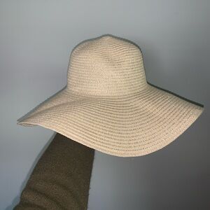 Woven Summer Floppy Hat Tan